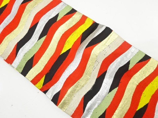 Japanese Kimono / Antique / Hanhaba Obi Combined weave